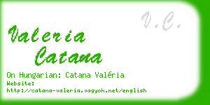 valeria catana business card